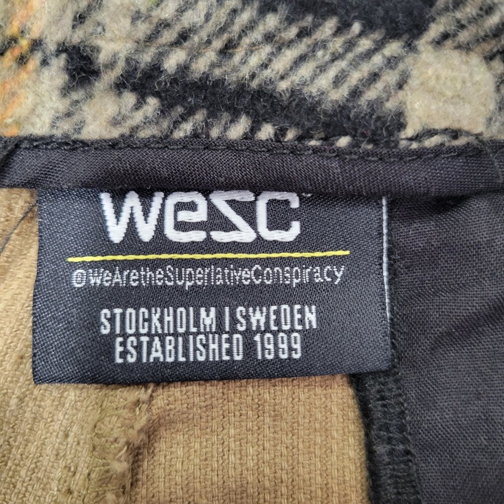 WESC We Are The Superlative Conspiracy Corduroy Cargo Pant 29x32 Tan‎ Plaid - Picture 9 of 15